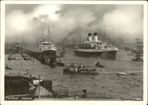 Dampfer Oceanliner Hamburg Hafen Kat. Schiffe