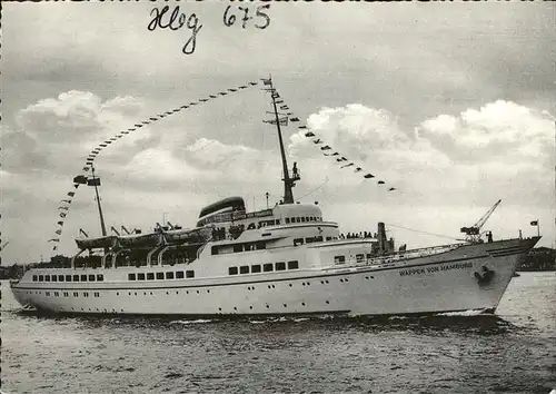 Dampfer Binnenschifffahrt M.S. Wappen von Hamburg  Kat. Schiffe