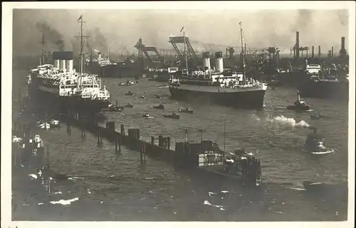 Dampfer Oceanliner M.S. Monte Sarmiento Hamburg Hafen Kat. Schiffe