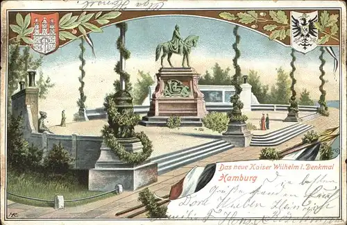 Wilhelm I Denkmal Hamburg Kat. Persoenlichkeiten