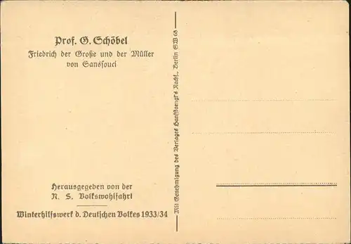 Muehlen Gebaeude Friedrich der Grosse Mueller Gansfouei Pfof. G. Schoebel Kat. Gebaeude und Architektur