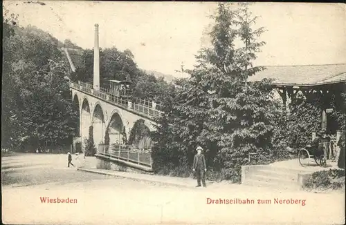 Zahnradbahn Drahtseilbahn Neroberg Wiesbaden Kat. Bergbahn