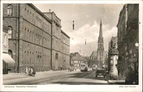 Strassenbahn Karlsruhe Technische Hochschule Kat. Strassenbahn