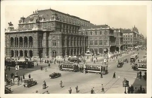 Strassenbahn Wien Staatsoper Kat. Strassenbahn