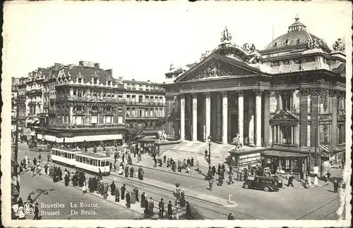 Strassenbahn Bruxelles La Bourse Kat. Strassenbahn