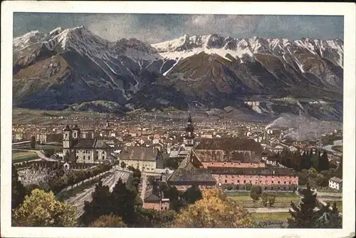 Kuenstlerkarte Nr. 1741 Scheiring Innsbruck Norden Kat. Kuenstlerkarte