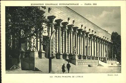 Exposition Coloniale Paris 1931 Palais Principal L Italie Kat. Expositions