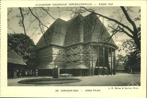 Exposition Coloniale Paris 1931 cameroun Togo Grand Palais Kat. Expositions