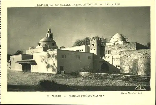 Exposition Coloniale Paris 1931 Algerie Pavillon Cote Sud Algerien Kat. Expositions