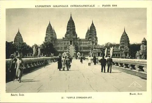 Exposition Coloniale Paris 1931 Temple D Angkor Vat Kat. Expositions