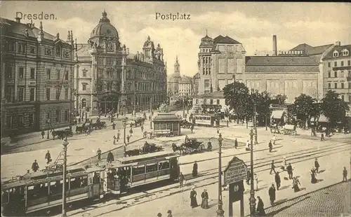 Strassenbahn Postplatz Kat. Strassenbahn