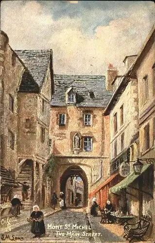 Mont-Saint-Michel Main Street Kat. Pontorson