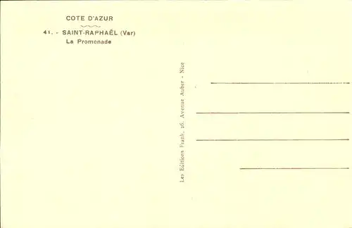 aw12908 Saint-Raphael Var Cote d`Azur Kategorie. Saint-Raphael Alte Ansichtskarten