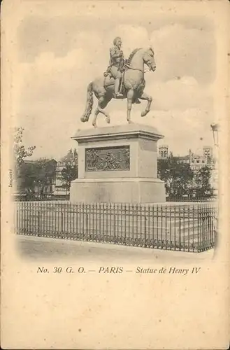 Paris Statue de Henry Kat. Paris