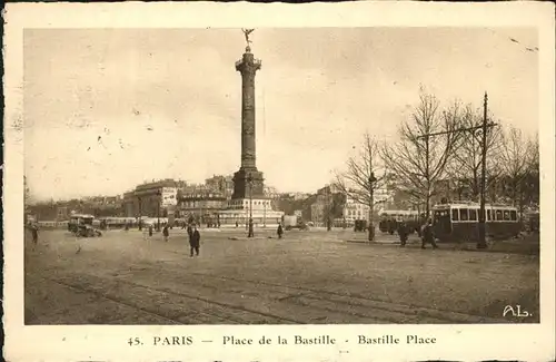 Paris Place de la Bastille Kat. Paris