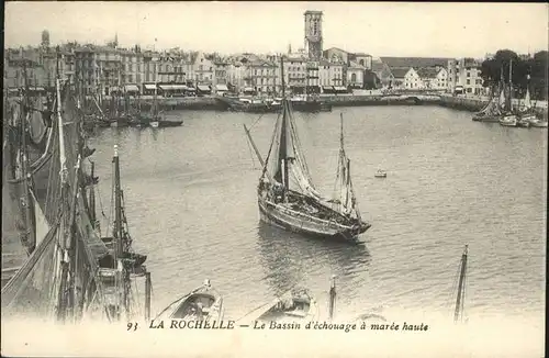 aw13029 La Rochelle Charente-Maritime Bassin d`echouage Kategorie. La Rochelle Alte Ansichtskarten