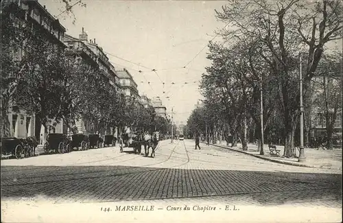 aw13055 Marseille cours du Chapitre Kategorie. Marseille Alte Ansichtskarten