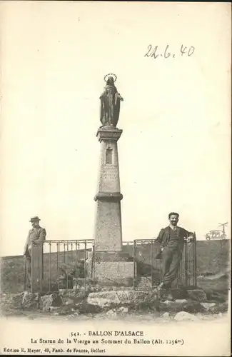 Ballon d Alsace Statue de la Vierge
Sommet du Ballon Kat. Sewen