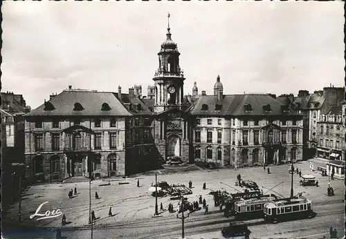 aw13146 Rennes Hotel de Ville Kategorie. Rennes Alte Ansichtskarten
