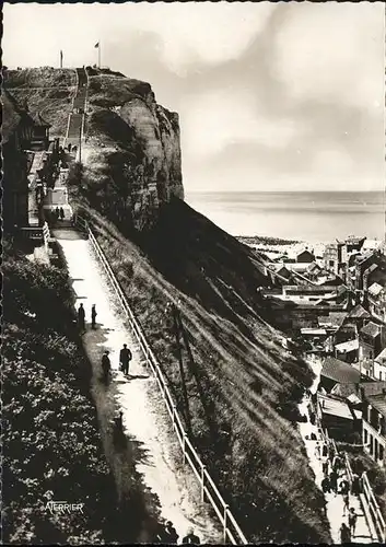 Le Treport Escaliers d`acces aux terrasses Kat. Le Treport