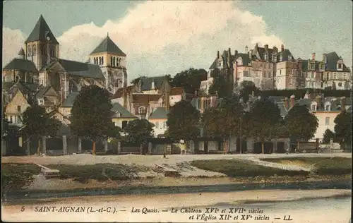 aw13241 Saint-Aignan Loir-et-Cher Quais
Chateau Kategorie. Saint-Aignan Alte Ansichtskarten