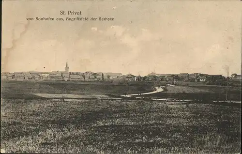 Saint-Privat-d Allier Ronhofen
Angriffsfeld der Sachsen Kat. Saint-Privat-d Allier