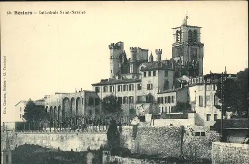 aw13282 Beziers Cathedrale St.-Nazaire Kategorie. Beziers Alte Ansichtskarten