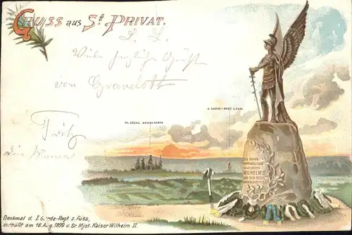 Saint-Privat-d Allier Denkmal Kat. Saint-Privat-d Allier