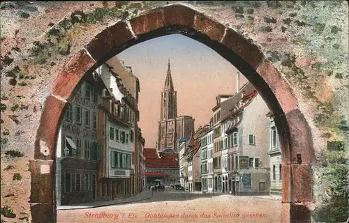 Strasbourg Alsace Goldgiessen Spitaltor