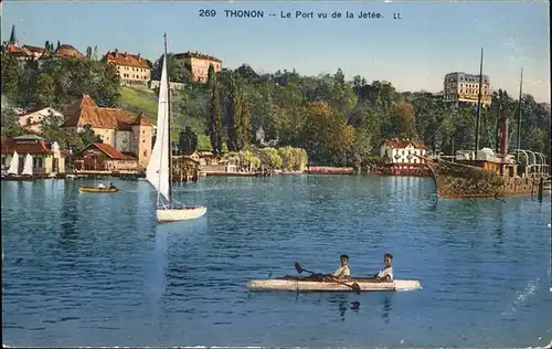 Thonon-les-Bains Le Port Schiff Boote Kat. Thonon-les-Bains