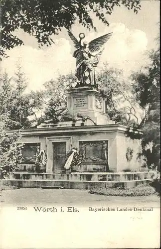 Woerth Elsass Bayerisches Landes-Denkmal Kat. Woerth