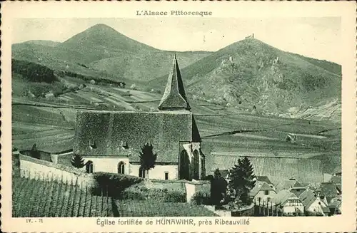 Hunawihr Hunaweier Eglise fortifiee / Hunawihr /Arrond. de Ribeauville