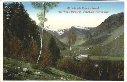 Mittlach Rothenbachkopf Kat. Mittlach