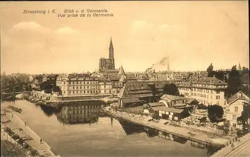 Strasbourg Alsace Vue prise de la Germania