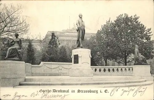 Strasbourg Alsace Goethe-Denkmal