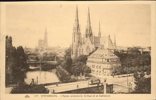 aw14541 Strasbourg Alsace Eglise protestante St. Paul
Cathedrale Kategorie. Strasbourg Alte Ansichtskarten