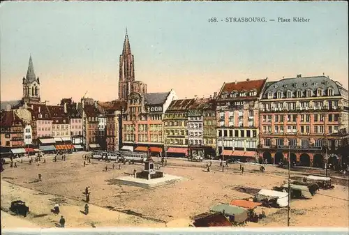 aw14725 Strasbourg Alsace Place Kleber Kategorie. Strasbourg Alte Ansichtskarten