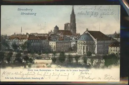 Strasbourg Alsace Kaiserplatz