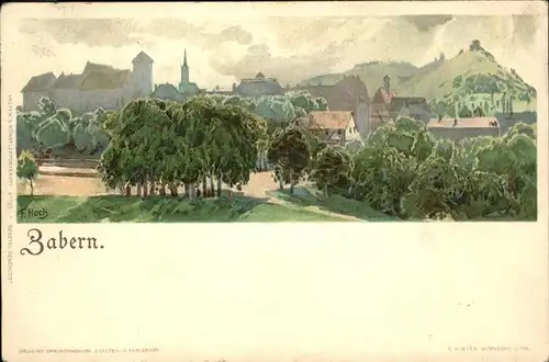 Zabern Saverne Kuenstler F Hoch / Saverne /Arrond. de Saverne