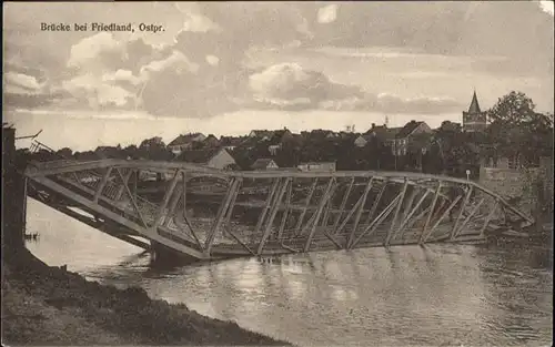 Friedland Boehmen Bruecke Zerstoert [Ostpreussen] * / Frydlant /