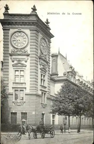 Paris [Stempelabschlag] Ministere de la Guerre / Paris /Arrond. de Paris