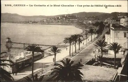 Cannes Alpes-Maritimes La Croisette et le Mont Chevalier / Cannes /Arrond. de Grasse