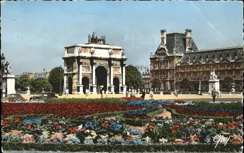 Paris Place et arc de triomphe du Carrousel / Paris /Arrond. de Paris