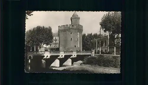 Perpignan Le Castillet et la Pont de la Basse / Perpignan /Arrond. de Perpignan