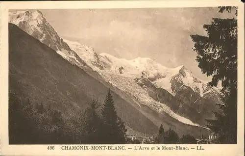 Chamonix L'Arve et le Mont-Blanc / Chamonix-Mont-Blanc /Arrond. de Bonneville