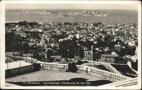 Marseille Vue Generale d'Endoume et les Iles / Marseille /Arrond. de Marseille