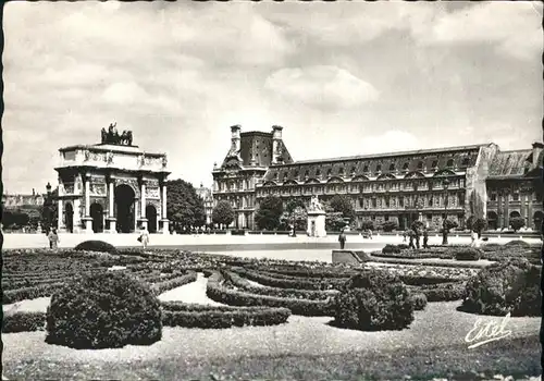 Paris Les Jardins des Tuileries l'Arc de Triomphe / Paris /Arrond. de Paris