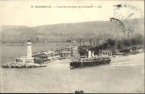 Marseille Courrier sortant de la Joliette / Marseille /Arrond. de Marseille