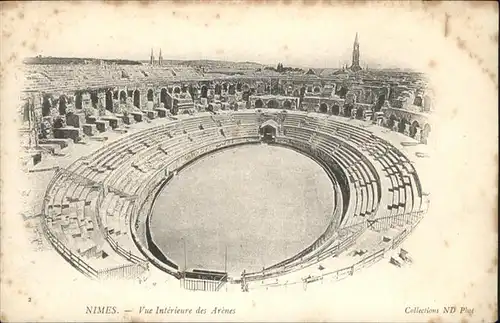 Nimes Vue Interieure des Arenes / Nimes /Arrond. de Nimes