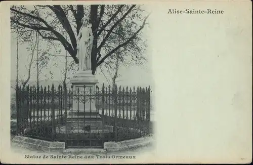 Alise-Sainte-Reine Statue de Sainte Reine aux Trois Ormeaux / Alise-Sainte-Reine /Arrond. de Montbard